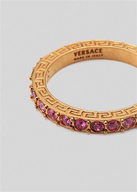 versace greca crystal ring